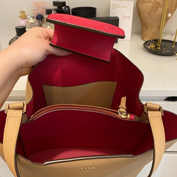 DKNY Tan/Pink Bag - Picture 3 of 4